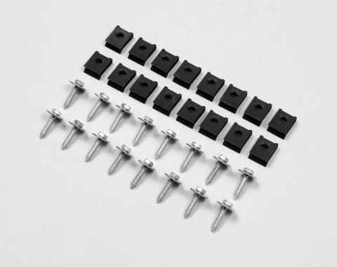 Detroit Muscle Technologies Mopar B Body 69-72 Air Grabber / Ramcharger Box to Air Cleaner Seal Clips & Screws BXX6972AG03