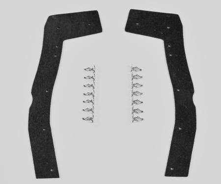 Detroit Muscle Technologies Mopar A Body 67 68 69 Barracuda Headlight Splash Shields ABA6769SS10