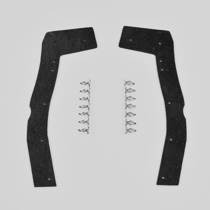 Detroit Muscle Technologies Mopar A Body 67 68 69 Barracuda Headlight Splash Shields ABA6769SS10