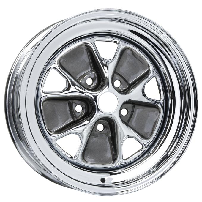 Wheel Vintiques 14X7 Ford Style Steel Charcoal Windows 5x4.5" bolt bolt 4.25" backspace 55-4712044C