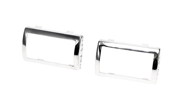 AMD Brake-Clutch Pedal Pad Bezel, Manual, Pair, 67-70 Dodge Plymouth A-Body; 66-70 Dodge Plymouth B-Body X476-1466-MTP