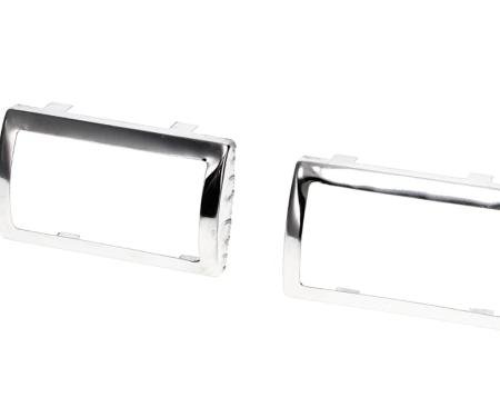 AMD Brake-Clutch Pedal Pad Bezel, Manual, Pair, 67-70 Dodge Plymouth A-Body; 66-70 Dodge Plymouth B-Body X476-1466-MTP