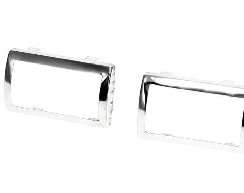 AMD Brake-Clutch Pedal Pad Bezel, Manual, Pair, 67-70 Dodge Plymouth A-Body; 66-70 Dodge Plymouth B-Body X476-1466-MTP