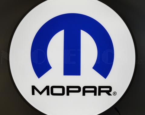 Neonetics Backlit and Specialty Led Signs, Mopar Omega M 15 Inch Backlit Led Lighted Sign