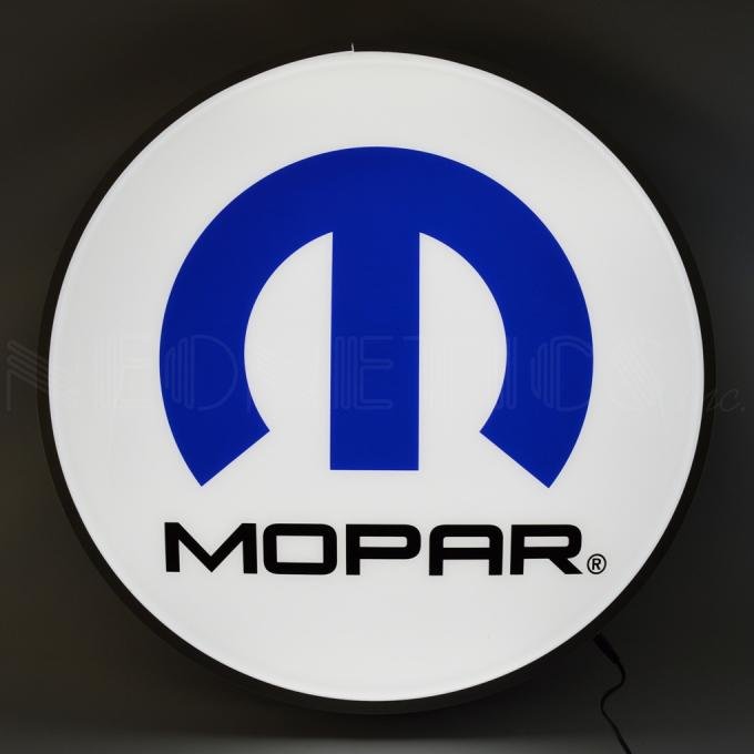 Neonetics Backlit and Specialty Led Signs, Mopar Omega M 15 Inch Backlit Led Lighted Sign