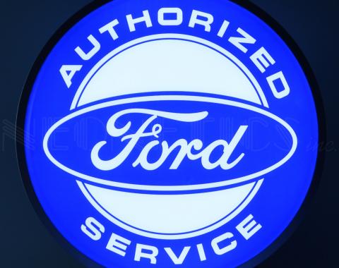 Neonetics Backlit and Specialty Led Signs, Ford Authorized Service 15 Inch Backlit Led Lighted Sign