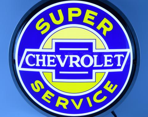 Neonetics Backlit and Specialty Led Signs, Super Chevrolet Service 15 Inch Backlit Led Lighted Sign