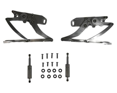 Golden Star 1967-69 Camaro/Firebird Hood Hinge Set (Left Hand & Right Hand) Billet Aluminum (POLISHED) HO01-67HPA