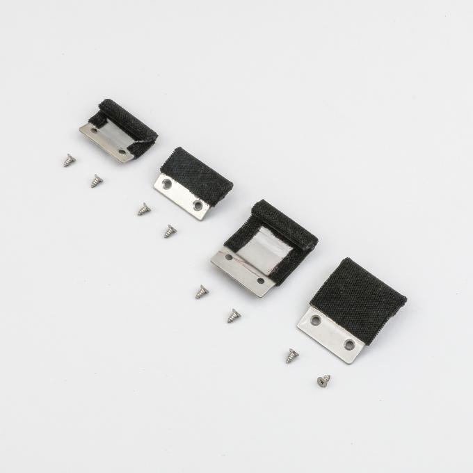 Detroit Muscle Technologies Mopar E Body 70 Door Window Stabilizers / Guides - Set of 4 STAINLESS CHR3499848/9-STAINLESS