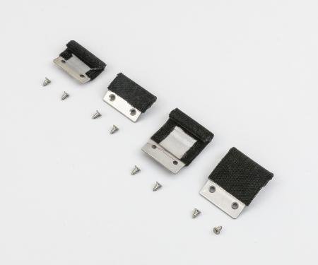 Detroit Muscle Technologies Mopar E Body 70 Door Window Stabilizers / Guides - Set of 4 STAINLESS CHR3499848/9-STAINLESS