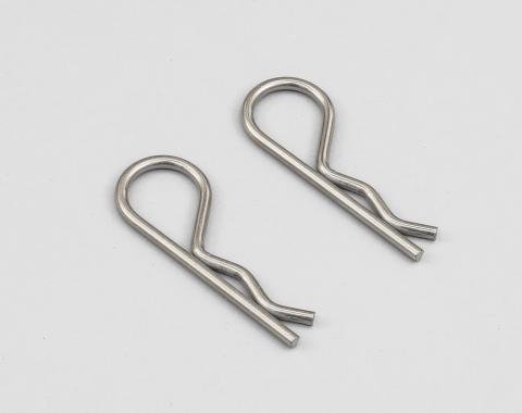 Detroit Muscle Technologies Mopar Hood Pin Clips Pair - FLAT GEN6876HP01-CLIPS