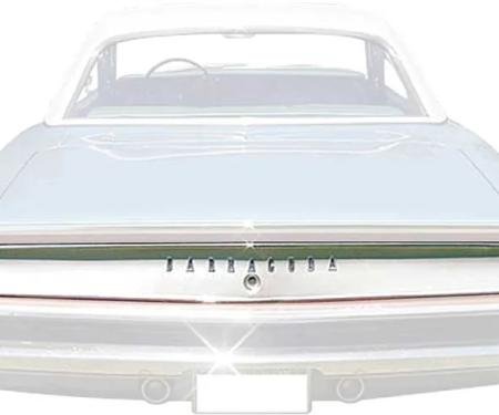 AMD Trunk Trim Finish Panel, "BARRACUDA" Letters, 69 Barracuda K-MN2174