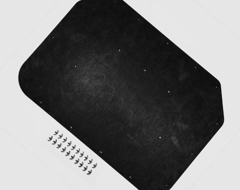 Detroit Muscle Technologies Mopar E Body 70-74 Barracuda, Challenger Hood Insulation Pad PLASTIC Clips FOIL BACKING EXX7074HP01-FOIL