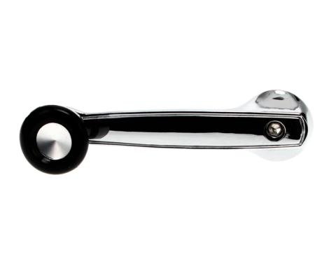 AMD Window Crank Handle, Black Knob, 68-76 Dodge Plymouth A B E Body X546-1068