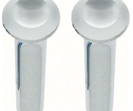 AMD Door Lock Knob, Chrome, Pair, 64-74 Dodge Plymouth A-Body B-Body X536-1464-1C
