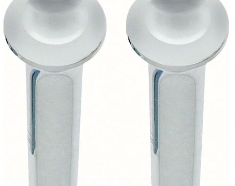 AMD Door Lock Knob, Chrome, Pair, 64-74 Dodge Plymouth A-Body B-Body X536-1464-1C