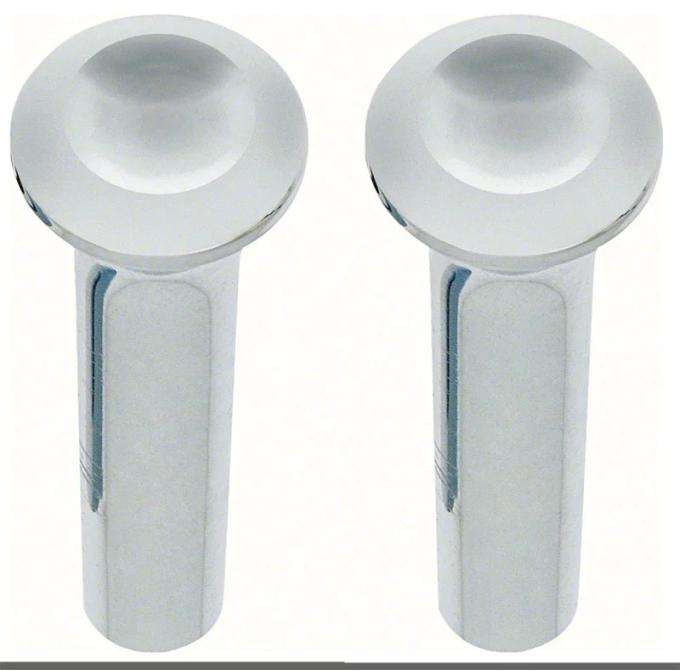 AMD Door Lock Knob, Chrome, Pair, 64-74 Dodge Plymouth A-Body B-Body X536-1464-1C