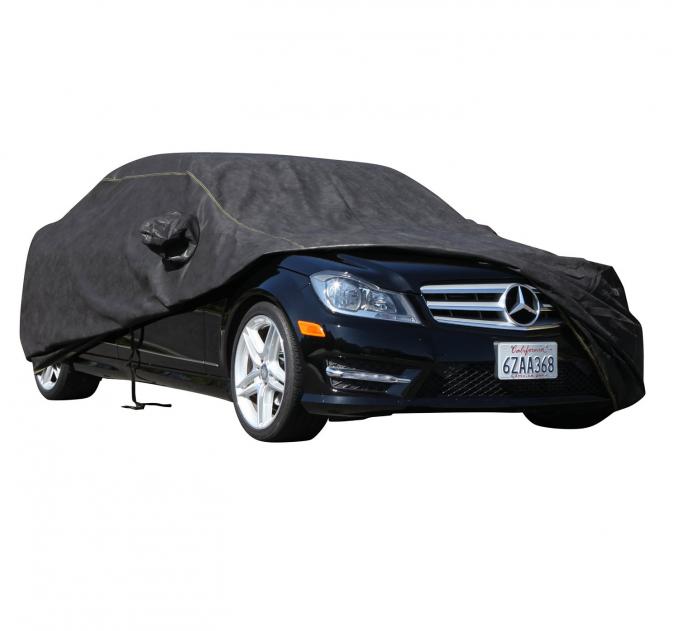 DODGE CHARGER Waterproof Platinum Series Car Cover, Black with Mirror Pockets, 2006-2016