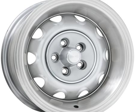 Wheel Vintiques 15x8 Chrysler Rallye Silver 5x4.5" bolt 4.5" backspace 56-5812042