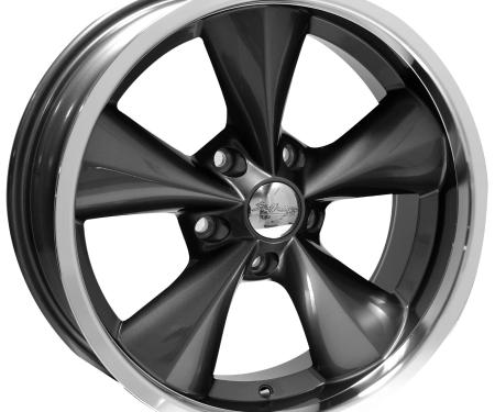 Boyd Coddington 17x7 Junkyard Dog Gunmetal / Machined Lip 5x4.75 BS 4 BP BC1-776140G