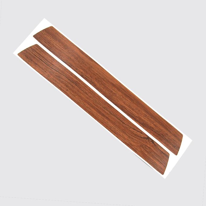 Detroit Muscle Technologies Mopar E Body 70 Challenger Door Insert Overlay - KASHMIR (Teak) Woodgrain ECH7070OL50-KASHMIR