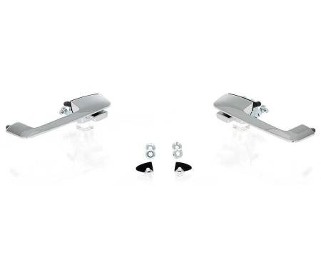 AMD Exterior Door Handles, Outward, Chrome, Pair, 68-70 Dodge Plymouth B-Body T-MP5234