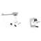 AMD Exterior Door Handles, Outward, Chrome, Pair, 68-70 Dodge Plymouth B-Body T-MP5234