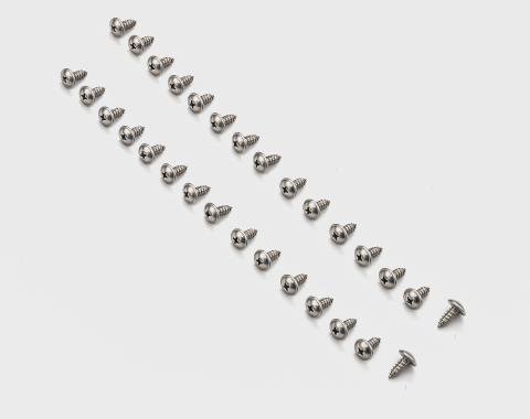 Detroit Muscle Technologies Mopar A Body 63-76, B Body 66-74 Roof Rail Weatherstrip Channel Screws - 30pcs ABX6676WC90-30