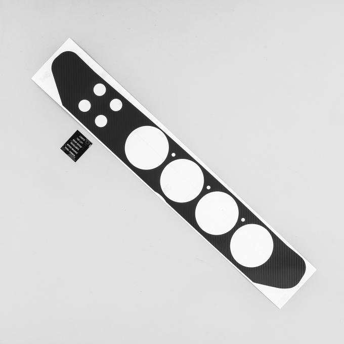 Detroit Muscle Technologies Mopar E Body 72 73 74 Rallye Dash CARBON Vinyl Overlay 4 hole switch EXX7274OL44-CARBON