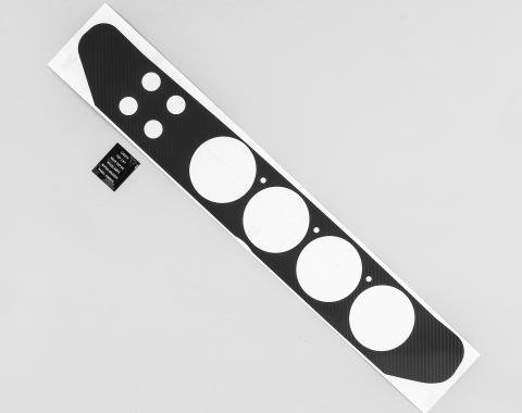 Detroit Muscle Technologies Mopar E Body 72 73 74 Rallye Dash CARBON Vinyl Overlay 4 hole switch EXX7274OL44-CARBON