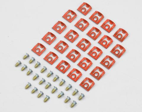 Detroit Muscle Technologies Mopar A Body 68-76 Dart Scamp Rear Window Reveal Trim Clip Set ADA6876TC02-C8020