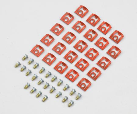 Detroit Muscle Technologies Mopar A Body 68-76 Dart Scamp Rear Window Reveal Trim Clip Set ADA6876TC02-C8020