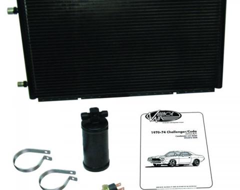Vintage Air 1970-74 Barracuda/Cuda/Challenger without Factory Air Gen IV SureFit™ Condenser Kit with Drier 051072-EDA