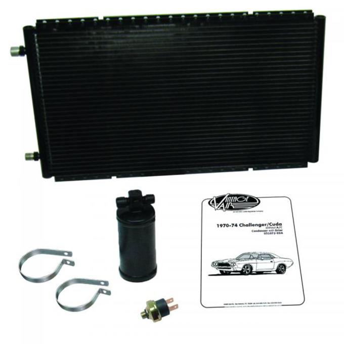 Vintage Air 1970-74 Barracuda/Cuda/Challenger without Factory Air Gen IV SureFit™ Condenser Kit with Drier 051072-EDA