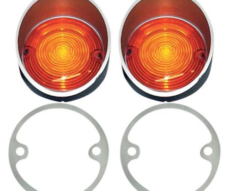 AMD Parking Lamp Lenses, LH/RH Pair, 68-69 Coronet K-MB2121