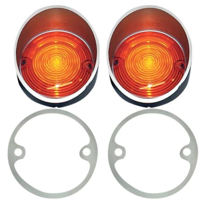 AMD Parking Lamp Lenses, LH/RH Pair, 68-69 Coronet K-MB2121