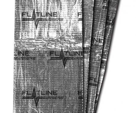 Flatline Barriers Thermal Acoustic Insulation, Four 12" x 36" sheets, Covers 12 sq. feet FB12