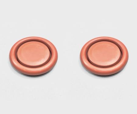 Detroit Muscle Technologies Mopar E Body 71-74 Shock Tower Access Hole Plugs ORANGE 2pcs CHR2027025-2