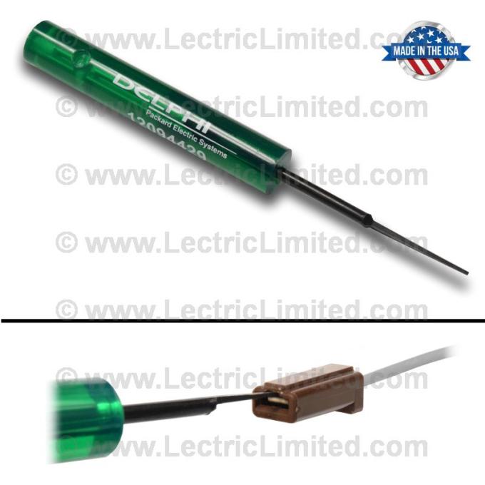 Lectric Limited 1935-2012 American Motors / Chrysler / DeSoto / Dodge / Plymouth / Ford / Mercury / Buick / Cadillac / Chevrolet / GMC / Oldsmobile / Pontiac / Jeep / Studebaker Terminal Removal Tool 12094429