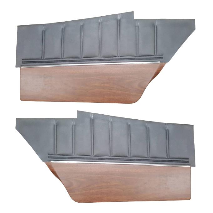 Legendary Auto Interiors 1973 Dodge Charger Hardtop Rear Upper Panels w/ Woodgrain (Cologne Grain)
