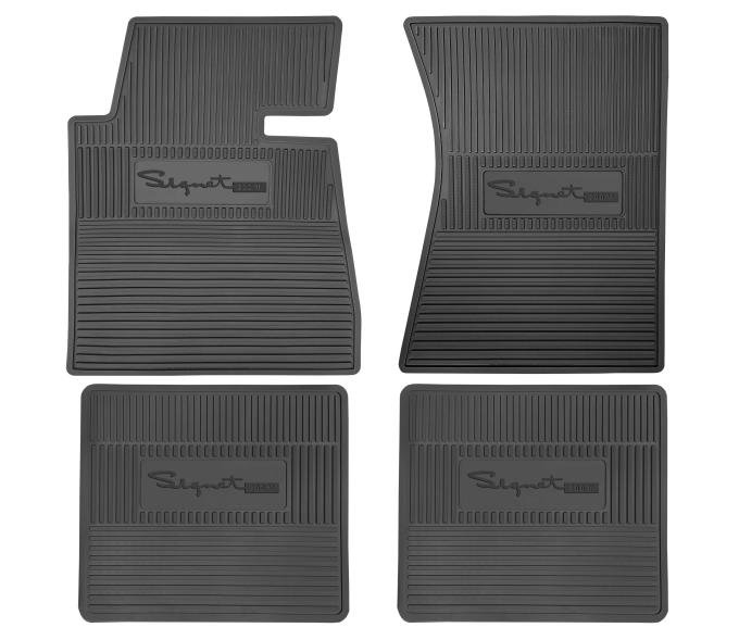Legendary Auto Interiors 64 Plymouth 'Valiant Signet' Floor Mats w/ Transmission - Black FMCLV033001001