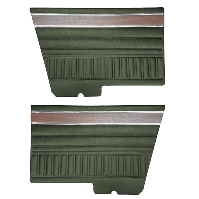 Legendary Auto Interiors 1972 Dodge Dart Rear Panels (W/ Woograin & Smooth Chrome) DO72CLD0048