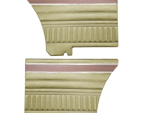 Legendary Auto Interiors 1972 Dodge Dart Rear Panels (W/ Woograin & Knurled Chrome) DO72CLDK048