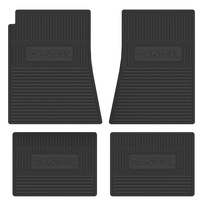Legendary Auto Interiors 70-76 Plymouth 'Duster' Floor Mats w/ Automatic Transmission - Black FMCLV006001001