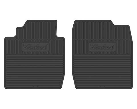Legendary Auto Interiors 76-78 Dodge Warlock Truck Vinyl Floormats w/ Warlock Logo - Black FMDT0061077001