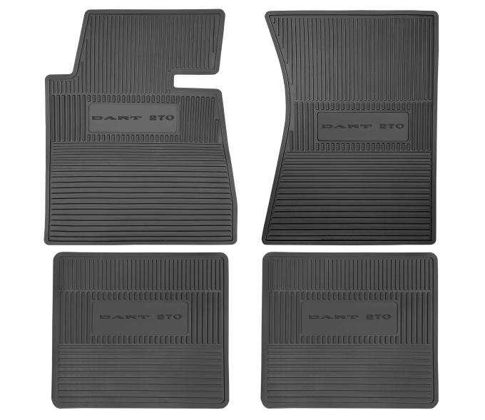 Legendary Auto Interiors 66 Dodge 'Dart 270' Floor Mats w/ Automatic Transmission - Black FMCLV030001001