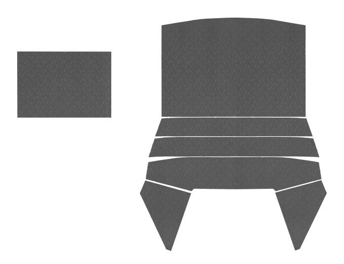 Legendary Auto Interiors 1969-1970 Dodge Charger 'With Sunroof' Headliner (Fine Pembrook Perforated)