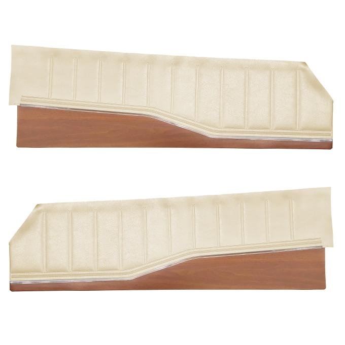 Legendary Auto Interiors 1973 Dodge Charger Charger SE Front Upper Door Panels w/ Woodgrain (Coachman Grain)
