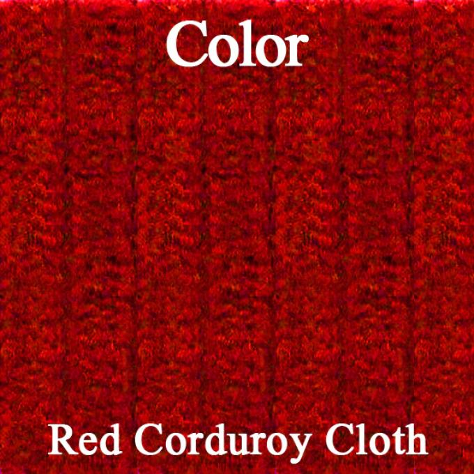 Legendary Auto Interiors 70 Javelin Sst Front "Cloth" Style Door Panels (Pre-Assembled) Srm Red Corduroy/Red DO70AJC0010837A-PA