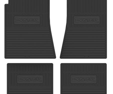 Legendary Auto Interiors 70-76 Plymouth 'Duster' Floor Mats w/ Automatic Transmission - Black FMCLV006001001